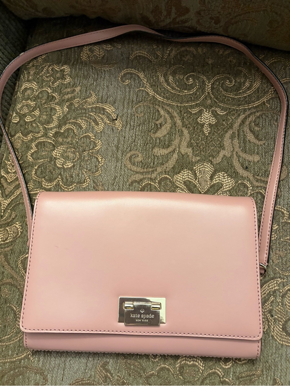 kate spade Blush Pink Leather Crossbody with Gold Hardware